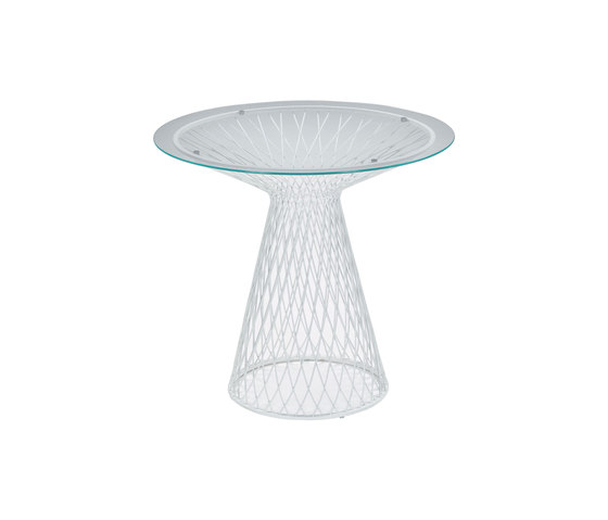 Heaven 2/4 seats round table with glass top | 493+493/V | Tables de bistrot | EMU Group