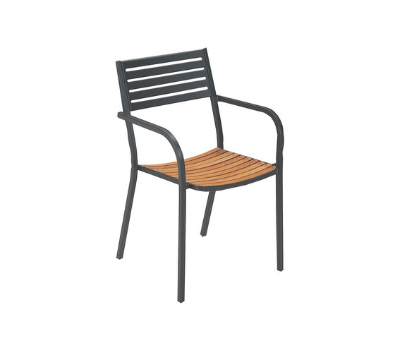 Segno Armchair with teak seat | 267 | Sedie | EMU Group