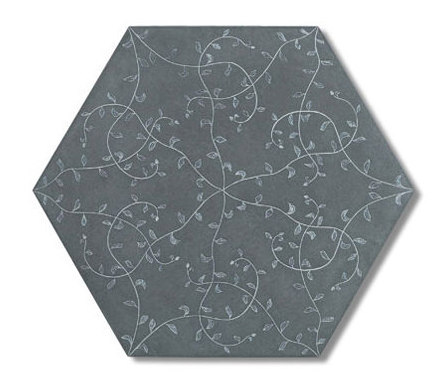 Tendril hexagon 30x35 | Concrete / cement flooring | Ann Sacks