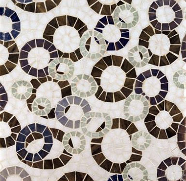 Ring Toss mosaic | Natural stone mosaics | Ann Sacks