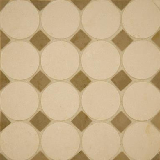Circle Square 2 mosaic | Mosaicos de piedra natural | Ann Sacks