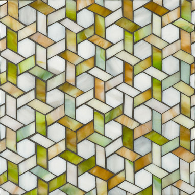 Cane glass mosaic | Mosaicos de vidrio | Ann Sacks