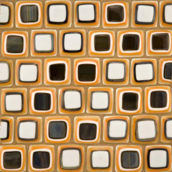 Quilt medium squares glass mosaic | Mosaicos de vidrio | Ann Sacks