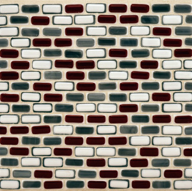 Mini quilt rectangles glass mosaic | Mosaïques verre | Ann Sacks