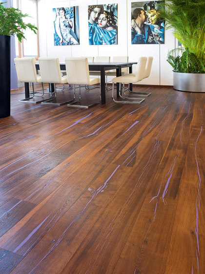 Tiger OAK Custom Colour brushed | natural oil | Wood flooring | mafi