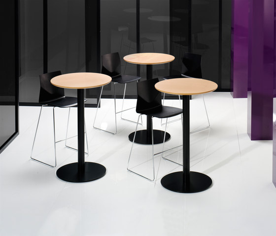 X12 Coloumn with circle foot base | Tables hautes | Holmris B8