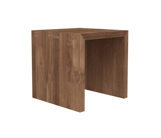 Teak Cube side table open | Tavolini alti | Ethnicraft