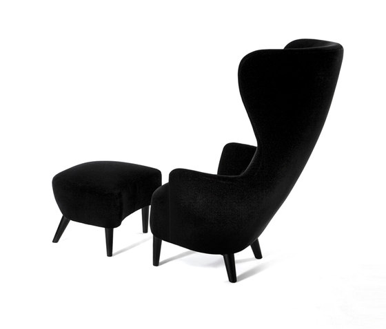 Wingback Chair with Footstool | Poltrone | Tom Dixon