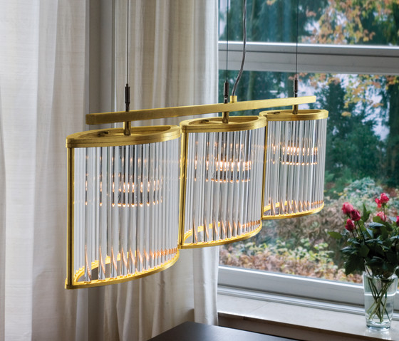 Stilio 3 Brass pure | Suspended lights | Licht im Raum