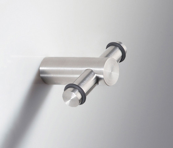 Double wall hook, length 5 cm with Viton® O-rings | Towel rails | PHOS Design