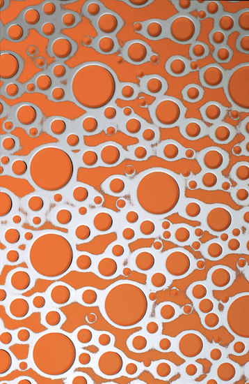 Bubble Orange PF/Silver | Plaques en matières plastiques | SIBU DESIGN
