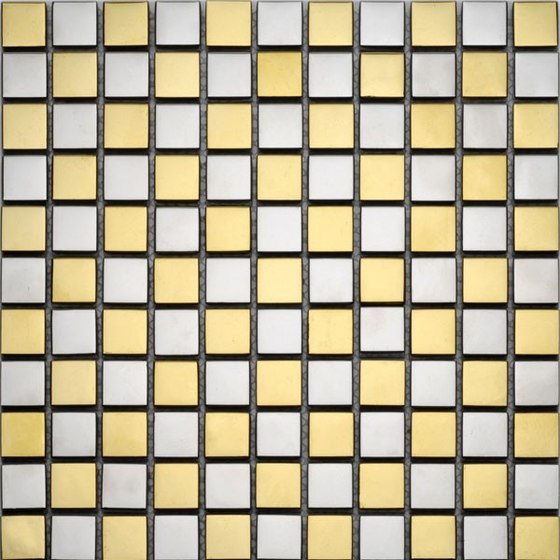 Metallo G0103 Chrome & Gold I | Glass mosaics | Giorbello