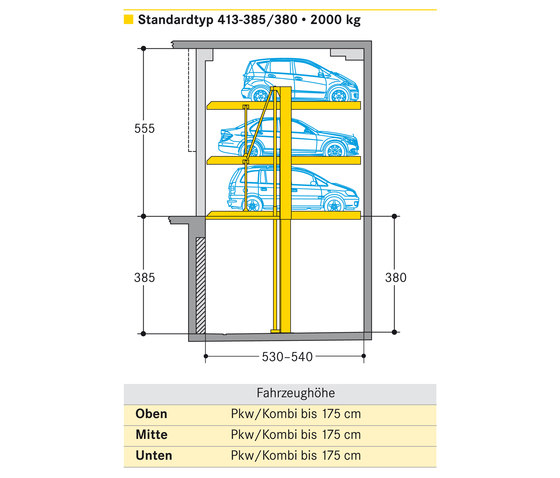 Parklift 413 | Mechanic parking systems | Wöhr