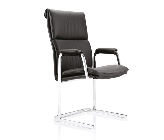 Delphi High Back, with paded arms Visitor Chair | Sedie | Boss Design