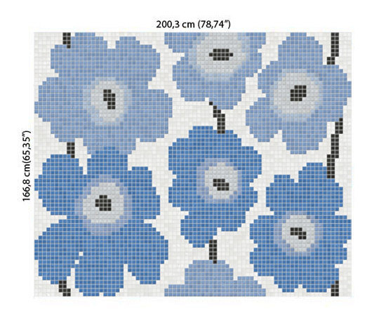 Dahlia blue | Mosaicos de vidrio | ONIX Cerámica