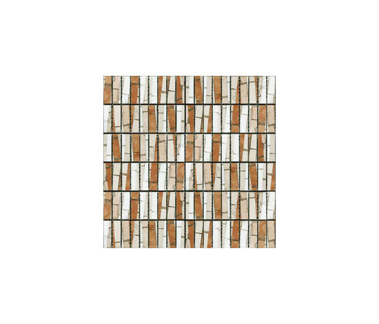 Bamboo Rosso Rosa | Natural stone mosaics | MegaTiles Limited
