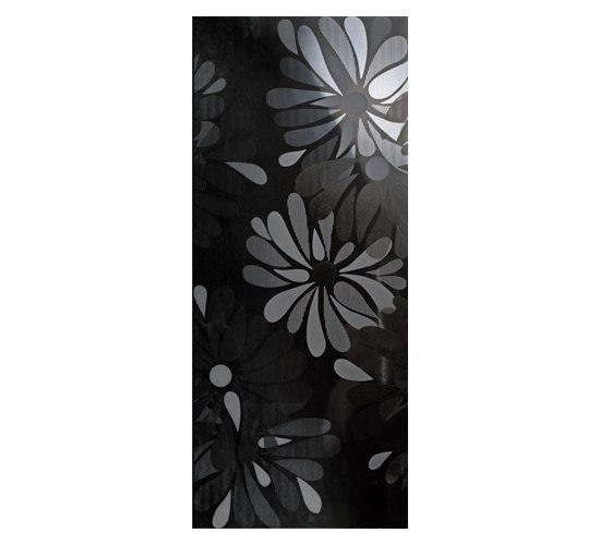 Luxury Flowers Nero Dec 30,5x72,5cm* | Piastrelle ceramica | TERRATINTA GROUP