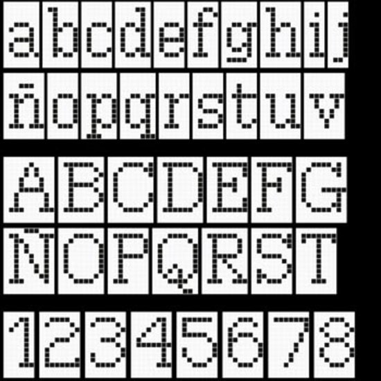 Alphabet Negative | Glas Mosaike | vitrogres