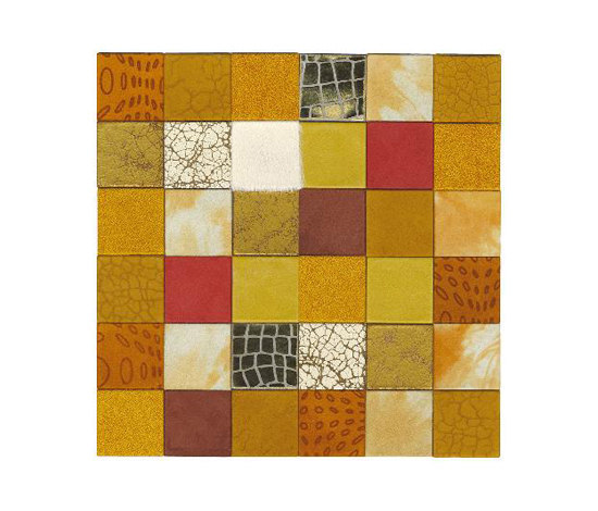 Forza del Colore arancio | Leather mosaics | Studioart