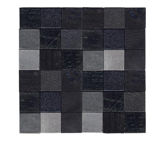 Texture nero | Leather mosaics | Studioart
