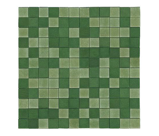 Opaco lucido verde | Leder Mosaike | Studioart