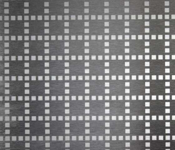 *Quadrat-Mosaik | 240 | Metall Bleche | Inox Schleiftechnik