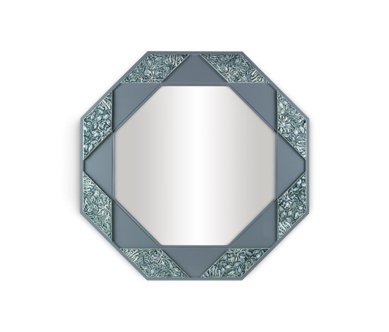Espejo octogonal (azul) | Espejos | Lladró
