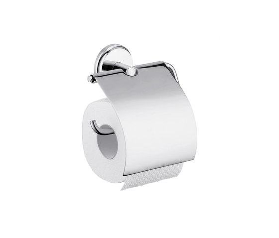 hansgrohe Logis Classic Papierrollenhalter mit Deckel | Toilettenpapierhalter | Hansgrohe