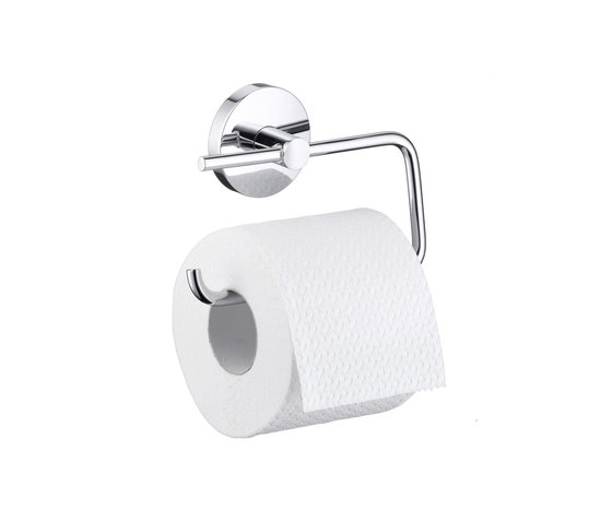 hansgrohe Logis Papierrollenhalter ohne Deckel | Toilettenpapierhalter | Hansgrohe