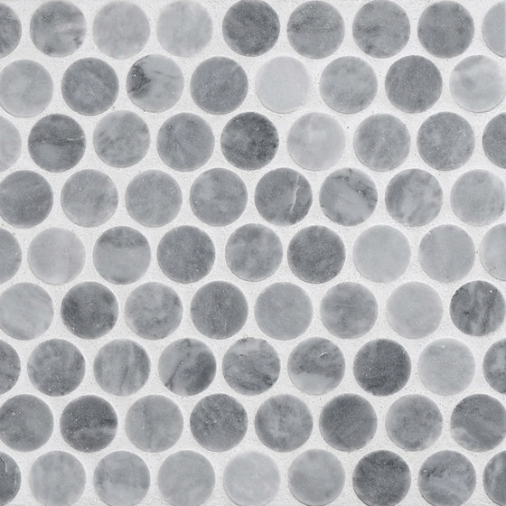 Rounds Flatiron Grey | Mosaicos de piedra natural | Complete Tile Collection