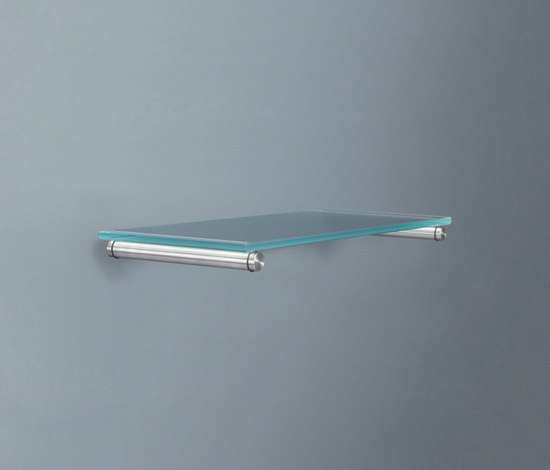 Bodenträger für Glas- und Holzborde, verschraubt, Länge 15 cm | Glasbodenhalter | PHOS Design