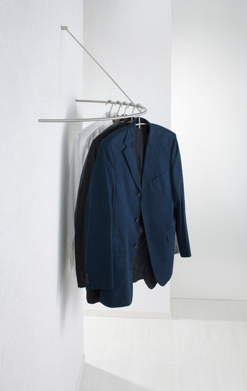 Wall coat rack curved as a semicircle - 40 cm deep | Coat racks | PHOS Design