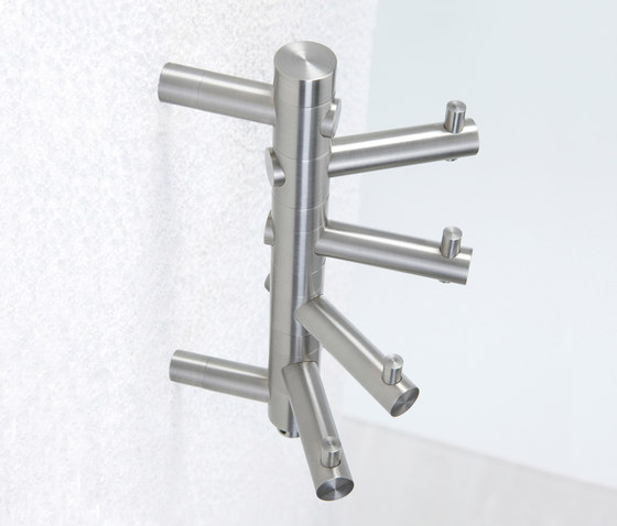 Small wall coat rack with 4 rotatable hooks | Towel rails | PHOS Design