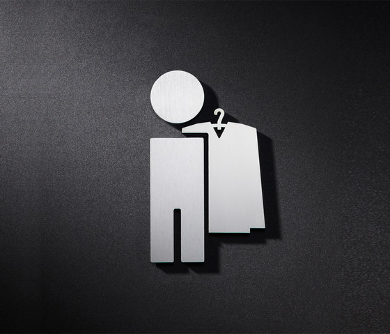 Pictogram for marking the men's checkroom | Symbols / Signs | PHOS Design