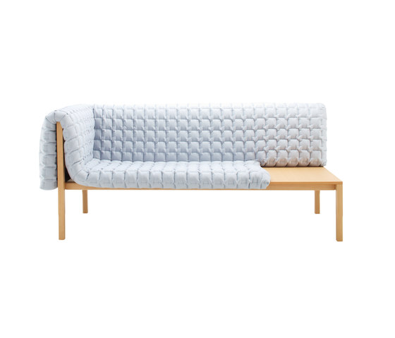 Ruché | 1-Armed Settee Left With Table Surface | Sofas | Ligne Roset