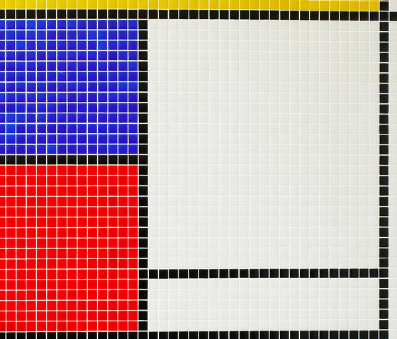 Geometric - Mondrian | Mosaicos de vidrio | Hisbalit
