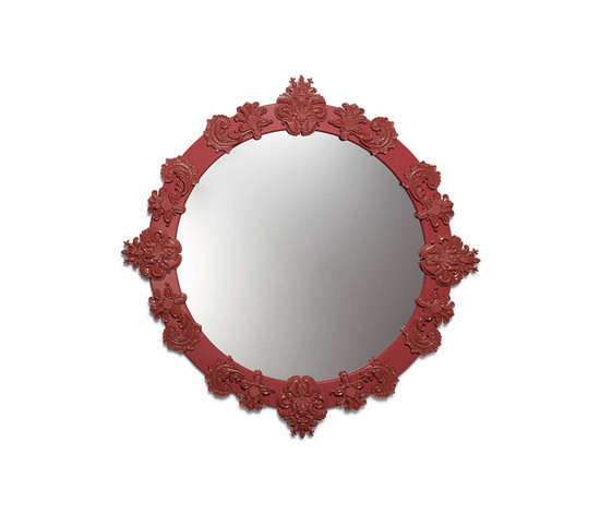 Espejo circular grande (rojo) | Espejos | Lladró