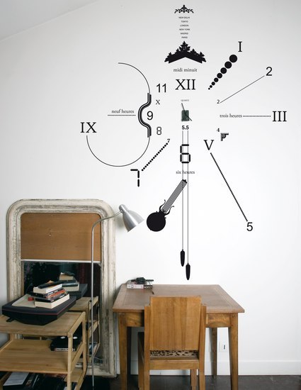 Vinyl clock | Synthetic films | Domestic