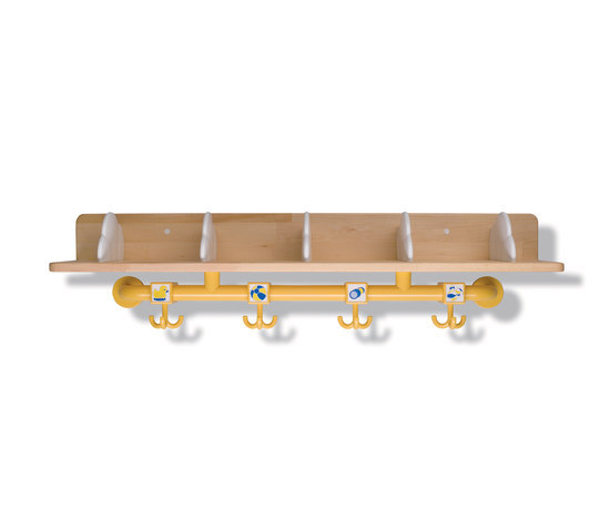 **Wall coat and hat rack | Barre attaccapanni | HEWI
