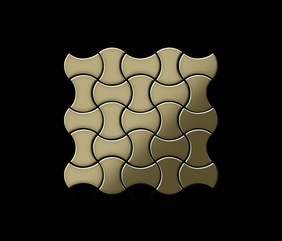 Infinit Brass Tiles by Alloy | Metal mosaics