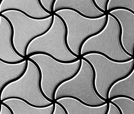 Ninja Stainless Steel Brushed Finish | Metal mosaics | Alloy