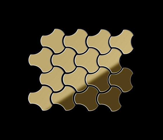 Ubiquity Titanium Gold Mirror Tiles | Mosaicos metálicos | Alloy