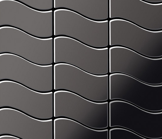 Flux Titanium Smoke Mirror Tiles | Metal mosaics | Alloy