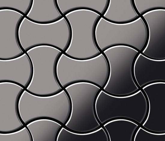 Infinit Titanium Smoke Mirror Tiles | Mosaïques métal | Alloy