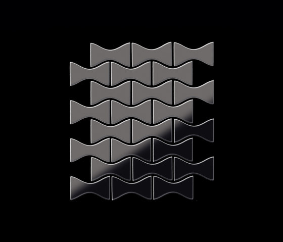 Kismet Titanium Smoke Mirror Tiles | Mosaïques métal | Alloy