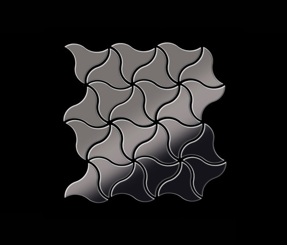 Ninja Titanium Smoke Mirror Tiles | Mosaïques métal | Alloy