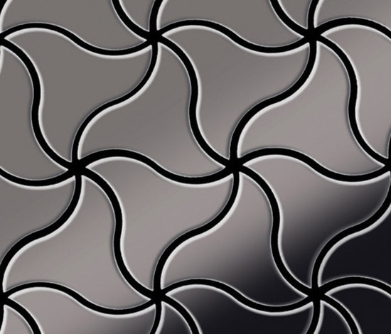 Ninja Titanium Smoke Mirror Tiles | Metal mosaics | Alloy