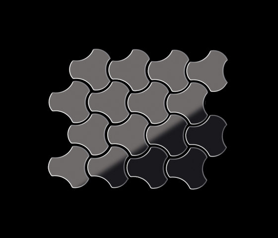 Ubiquity Titanium Smoke Mirror Tiles | Mosaicos metálicos | Alloy