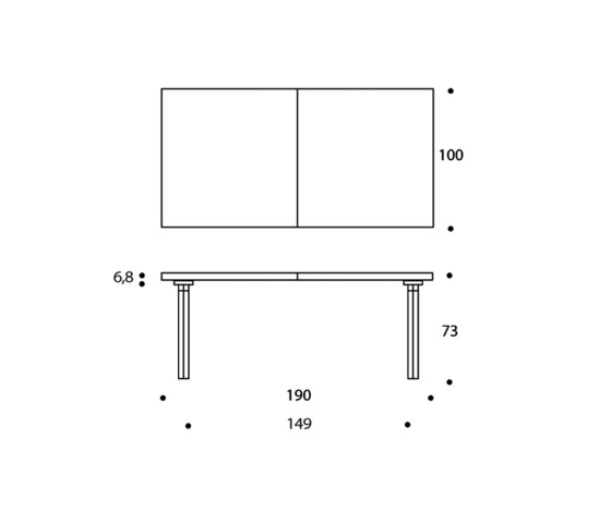 Aalto table extendable H94 | Esstische | Artek