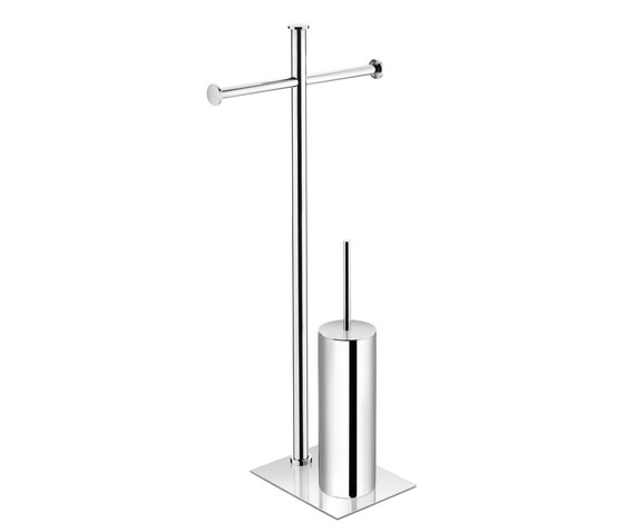 Kubic Free Standing Toilet Brush/Paper Holder | Toilet-stands | Pomd’Or